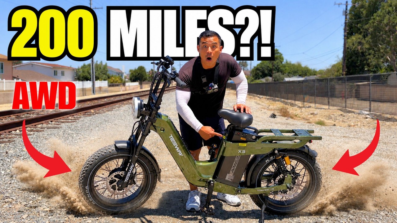 This Dual Motor Ebike Has 200 MILE Range?! | Tesway X5 AWD Review