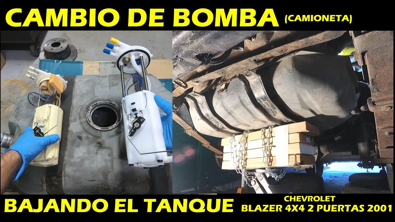 CAMBIO DE BOMBA de gasolina bajando el tanque (todos los detalles, camioneta)