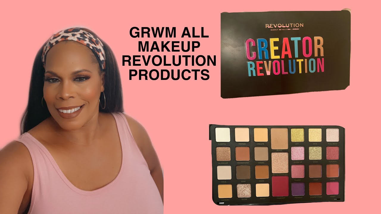 GRWM using all Makeup Revolution Creator Revolution palette #makeuprevolution #affordablemakeup