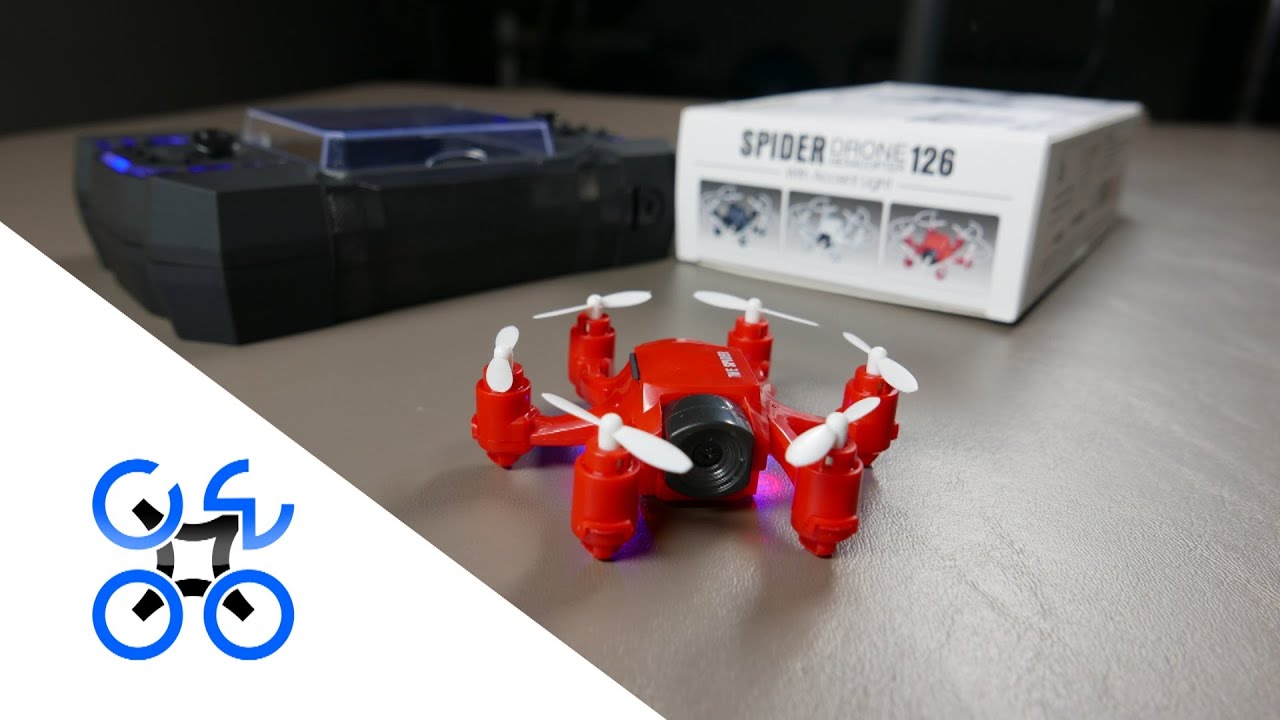 FQ777-126C MINI Spider Drone 2MP HD Camera Unboxing