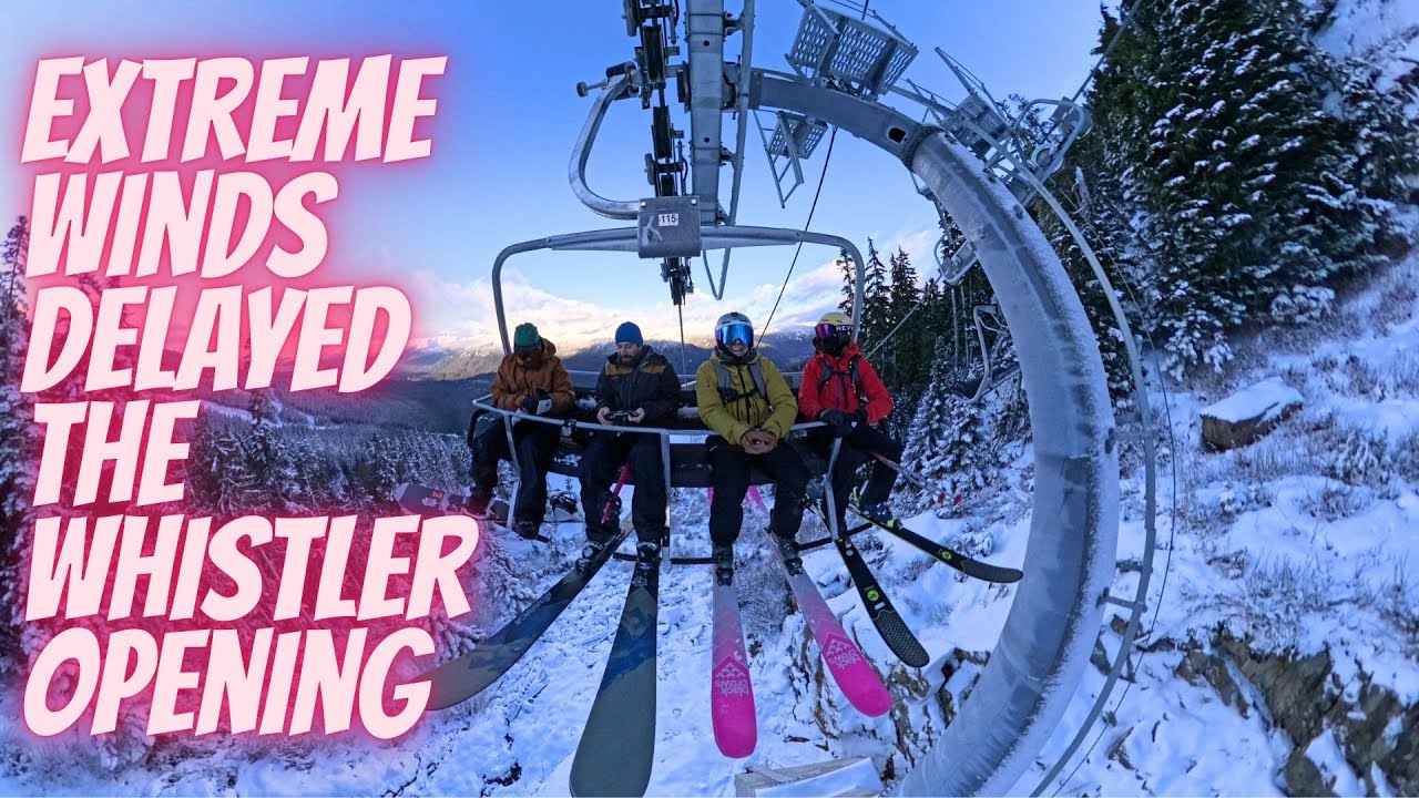 Bardzo silny wiatr op&oacute;źnił dostawę proszku, ale warto było czekać! #onlyinwhistler