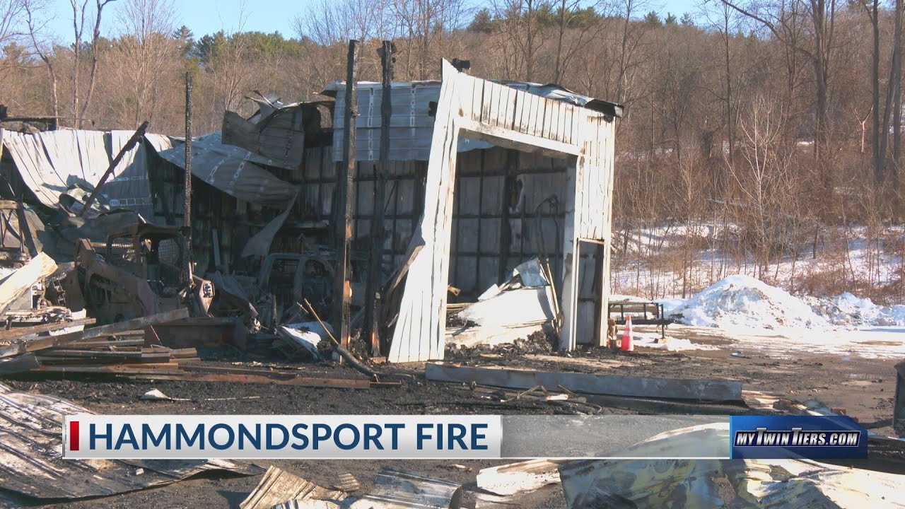 Early-morning fire destroys Hammondsport Department of Public Works building on Wednesday