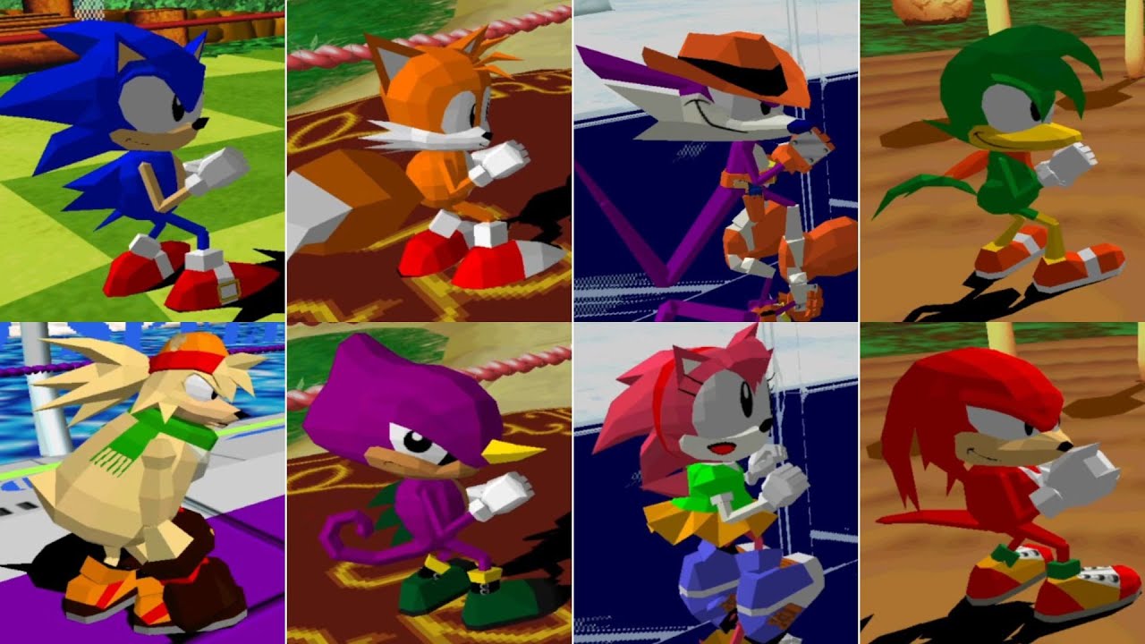 Sonic The Fighters // All Playable Characters