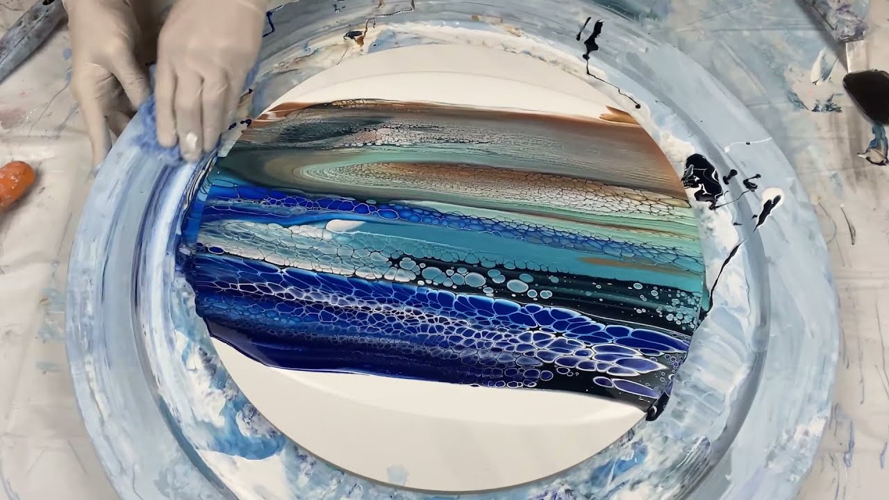 164. Sheleeart Australian Fluid Artist - Beach Ocean Swipe