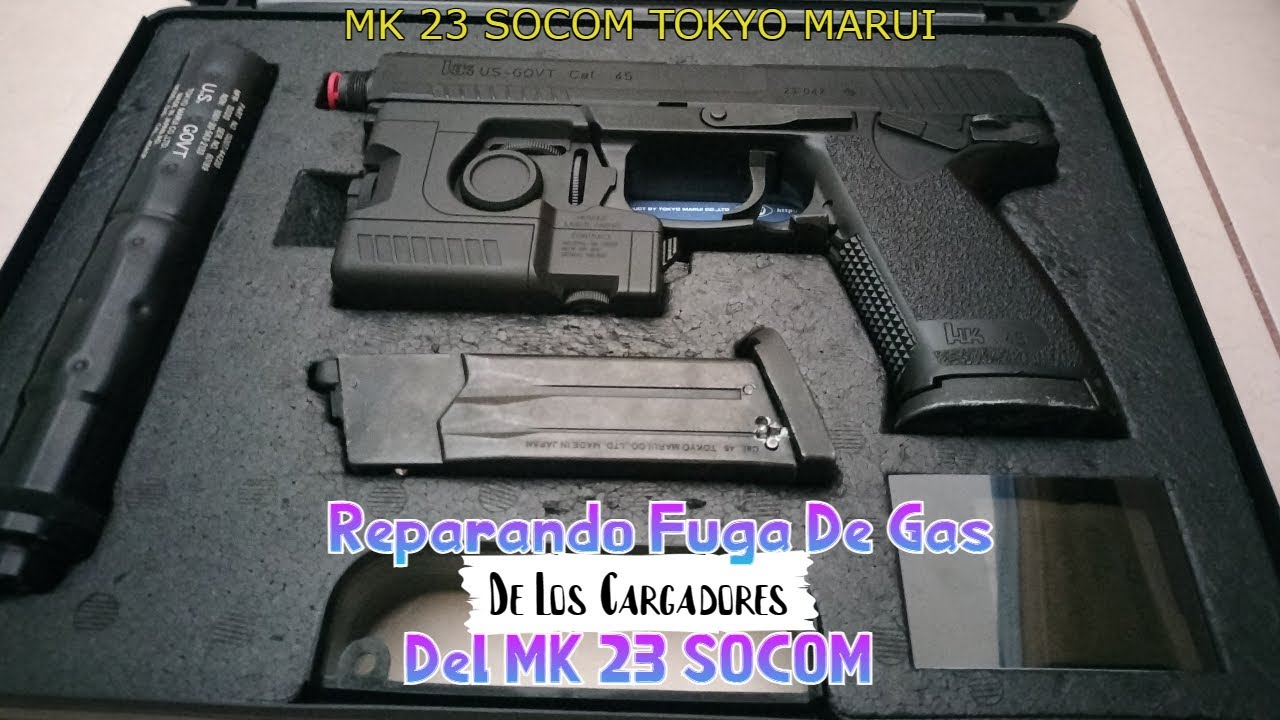 Reparar Fuga De Gas Cargador Socom MK23 Tokyo Marui - Fácil Y Barato - #airsoft #tokyomarui #mk23