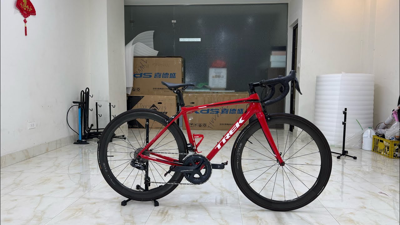 Lỗ 80% Trek Emonda Sl6 Chính hãng Mỹ Full Carbon Gr Điện Shimano Ultegara R8050,xe nặng 7.1kg Sz 46