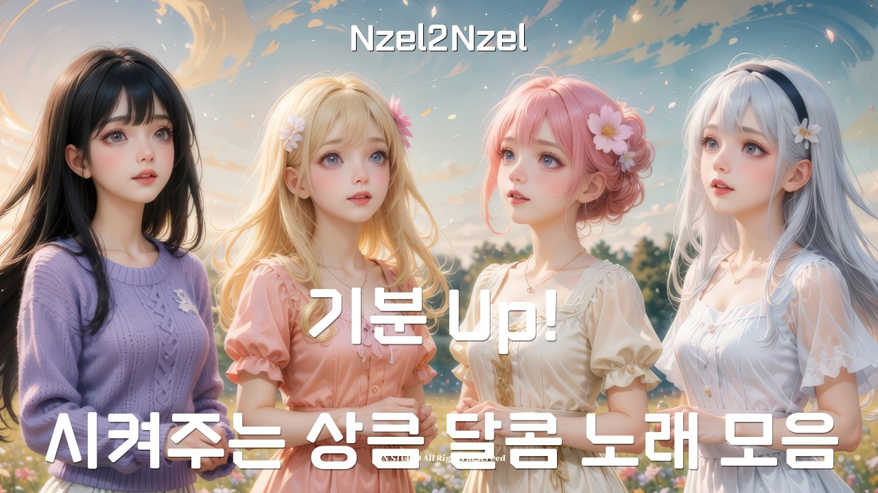 [AI KPOP]  틀어놓으면 상큼 달콤 발랄한 사랑 노래 l Music Playlist l 3시간25분 #Nzel2Nzel #N2NSTUDIO #music