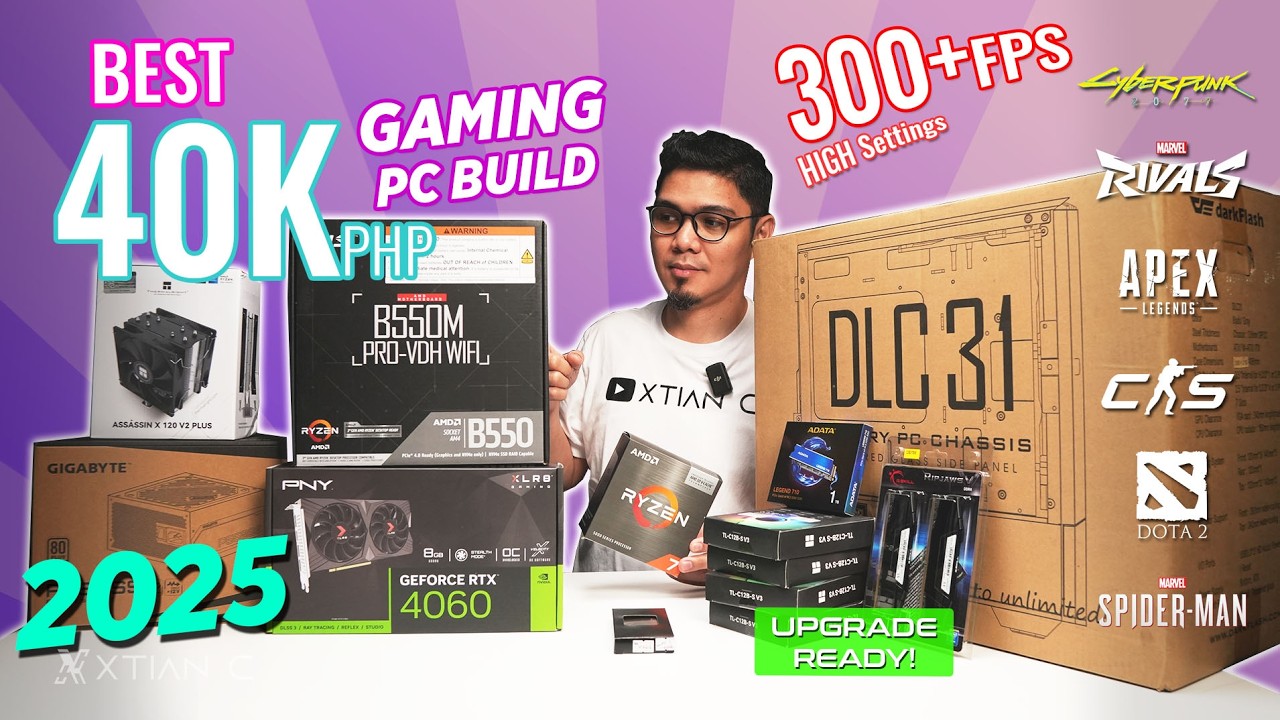 BEST 40K php BUDGET Gaming PC Build 2025 I Tested in 6 Games