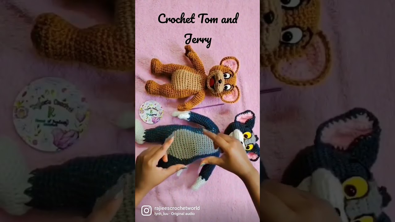 crochet Tom and Jerry 😍😍🐭🐹 #explore #trending #trendingshorts #shorts #craft #shortvideo #short