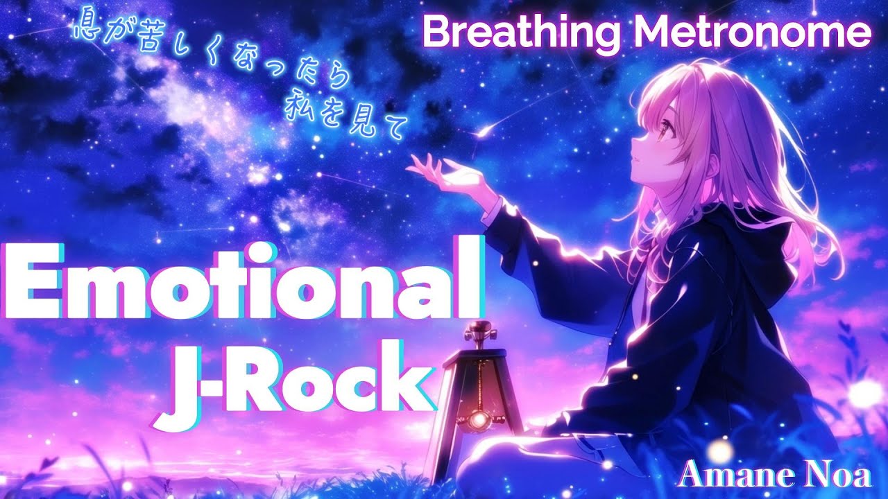 【天音ノア】Breathing Metronome（呼吸のメトロノーム）｜息が苦しくなったら私を見て｜Emotional J-Rock