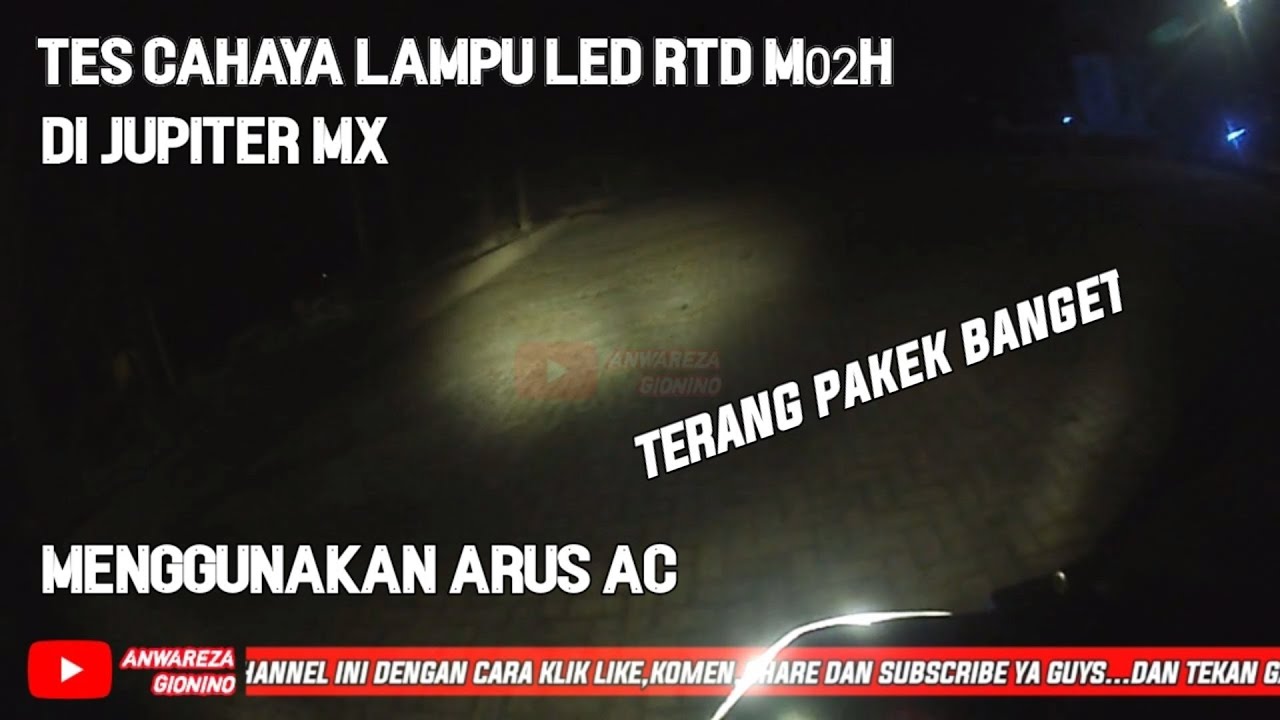 Tes Hasil Cahaya Lampu LED RTD M02H Di Jupiter MX New