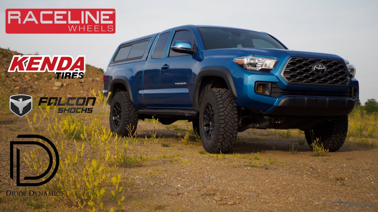 TOYOTA TACOMA SIMPLE OVERLAND BUILD | FALCON SHOCKS | KENDA TIRES | RACELINE WHEELS | DIODE DYNAMICS