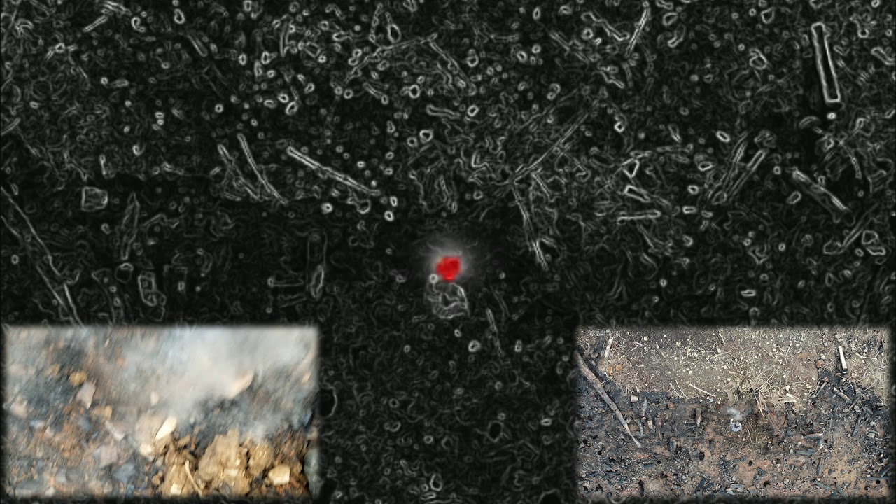 Aerial Thermal imaging on a slash pile