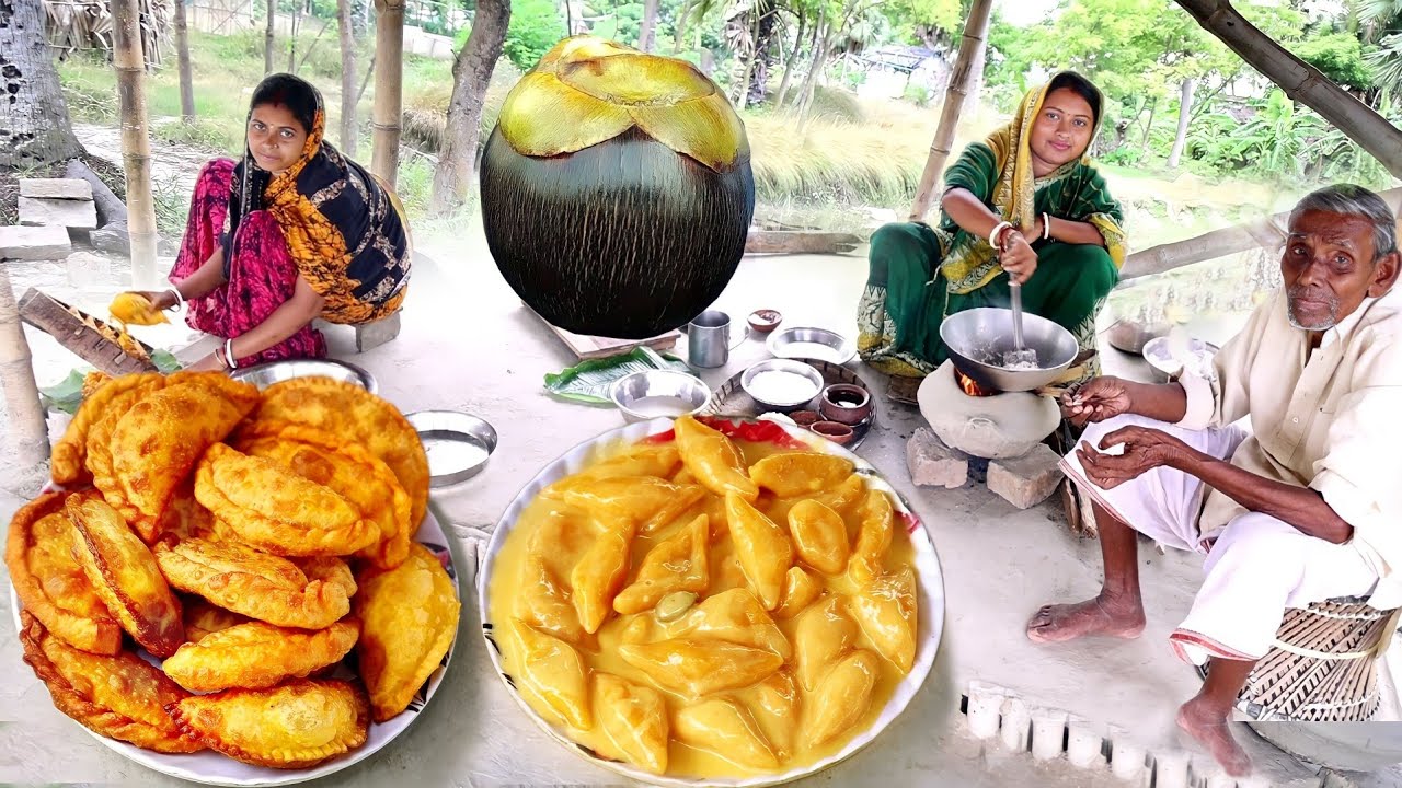 তালের সপ্তপূরী আর তালের দুধপুলি  বর্ষার দিনে দুটি সেরা তালের রেসিপি||taler pitha recipe