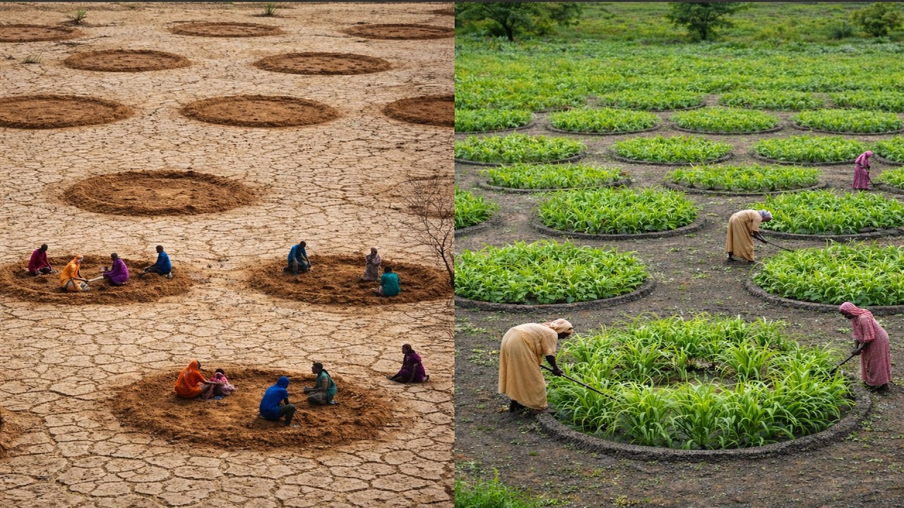 40M De Pessoas Na Etiópia Transformaram Uma Terra Árida Em Terras Férteis Com Uma Parede De Terra