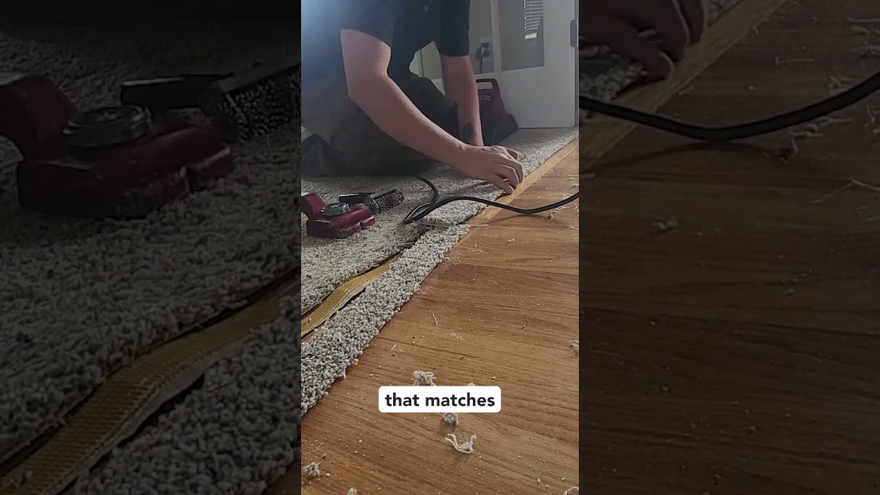 Repairing a frayed carpet edges || Colorado Springs 