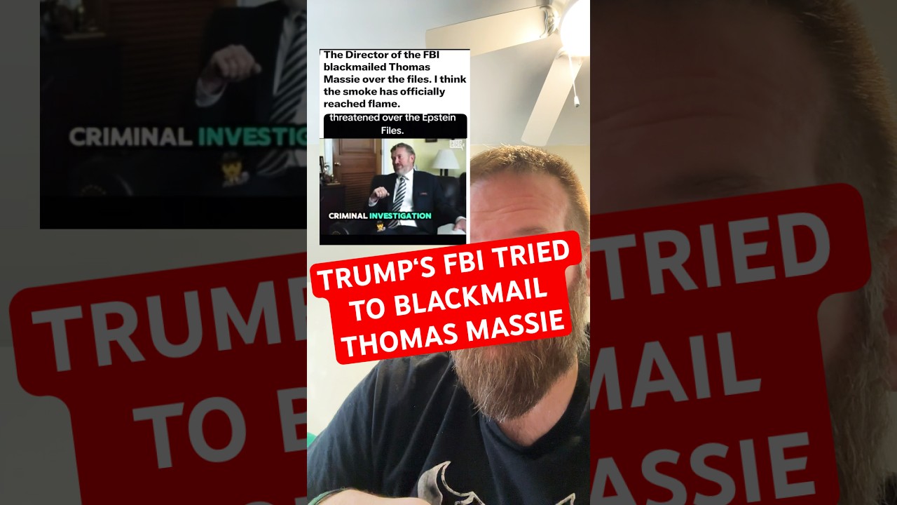 The FBI allegedly tried to blackmail Thomas Massie.￼