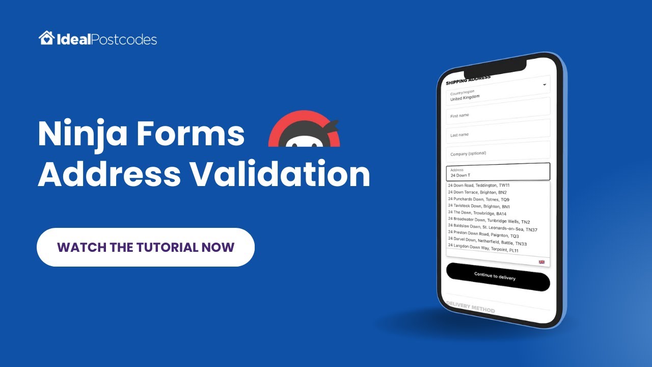 Ninja Forms Address Validation Integration