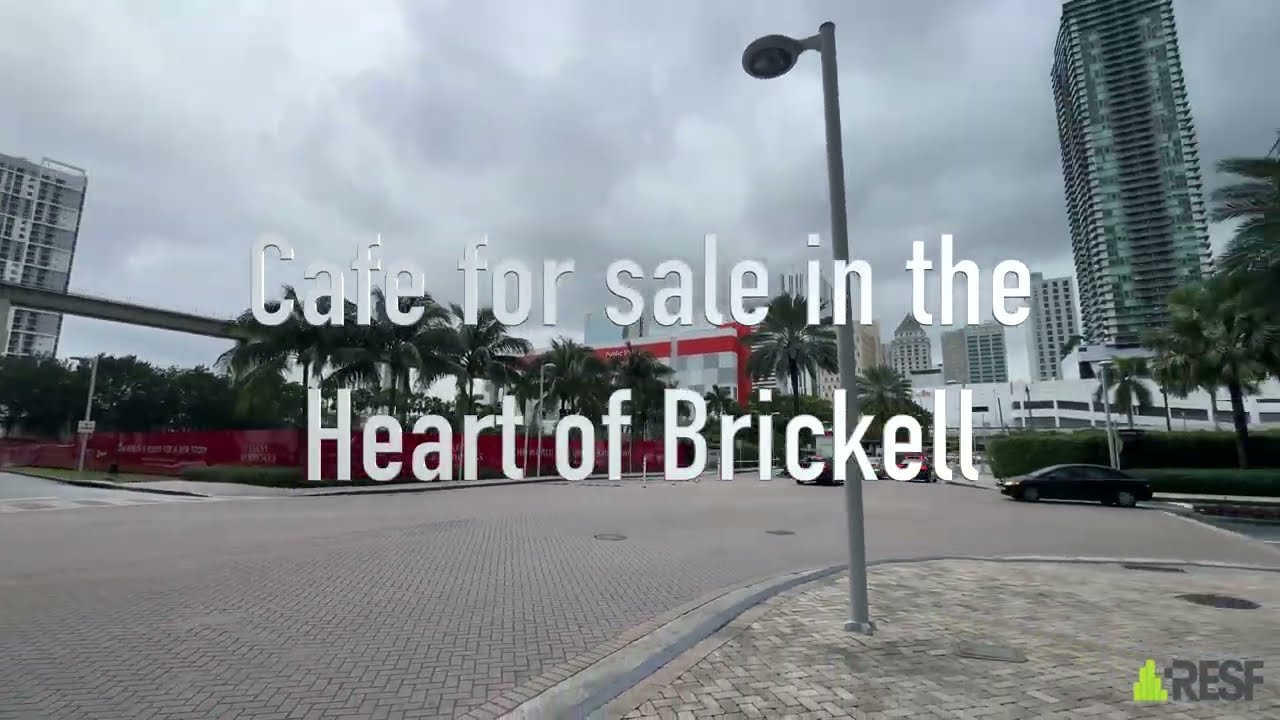 Downtown Miami Cafe For Sale Miami