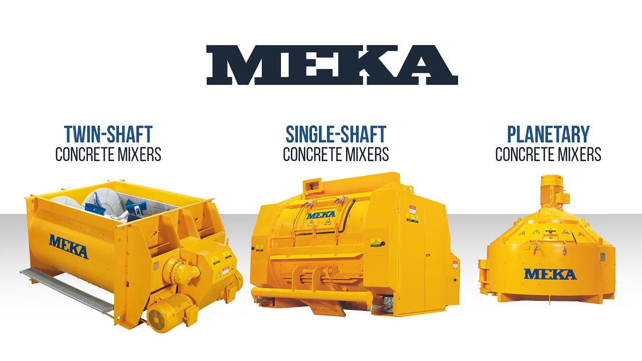 Upgrade Your Concrete Mixing Equipment with MEKA Single Shaft Mixers
