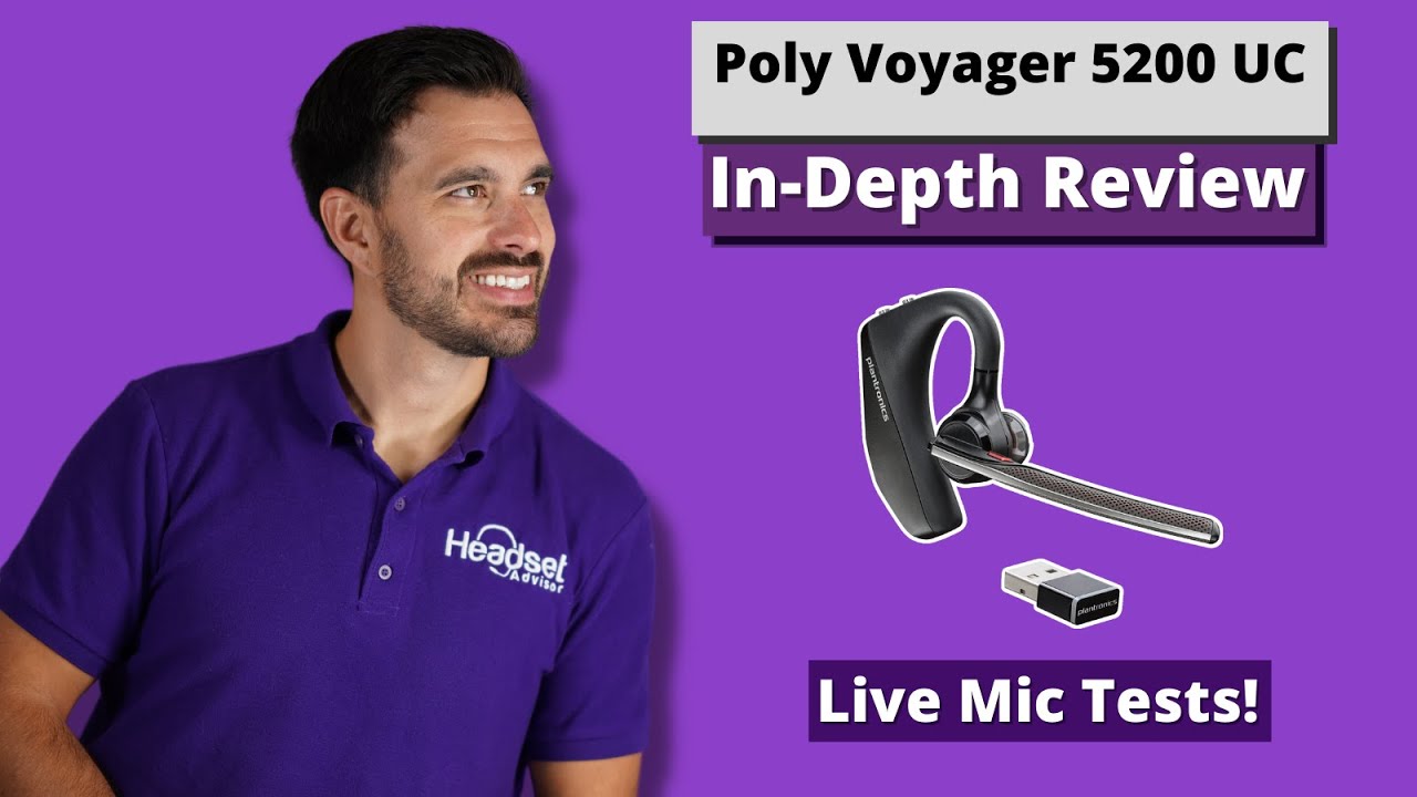 Plantronics Voyager 5200 UC -In-Depth Review! With Mic Test!