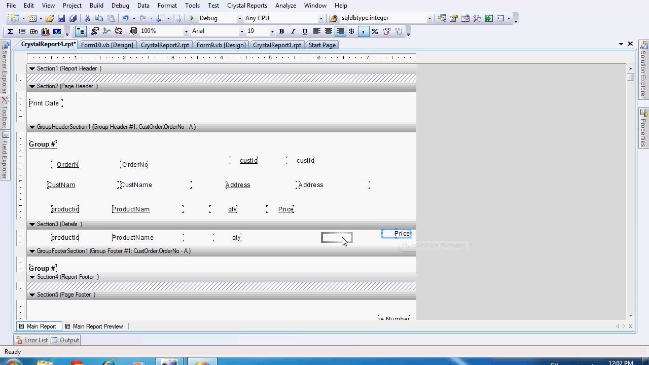 Grouping with multiple tables in Crystal Reports