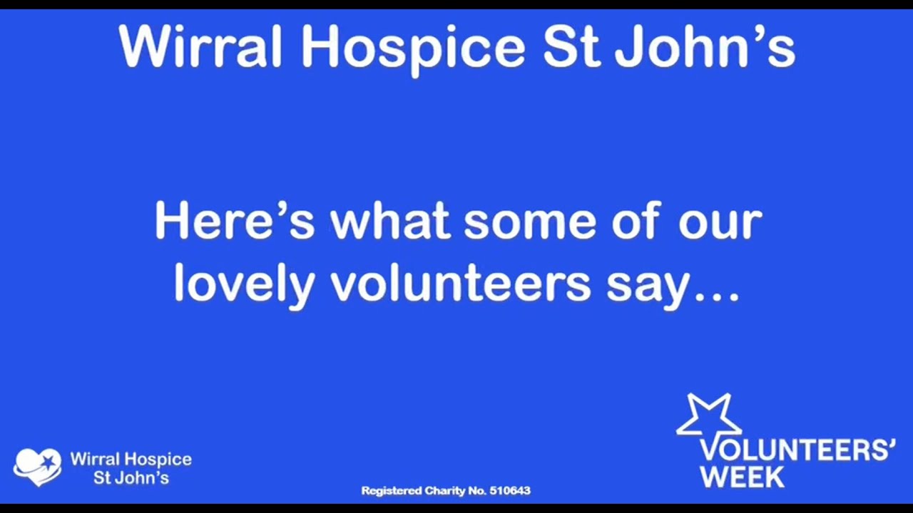 Wirral Hospice St John's Volunteers' Week 2024