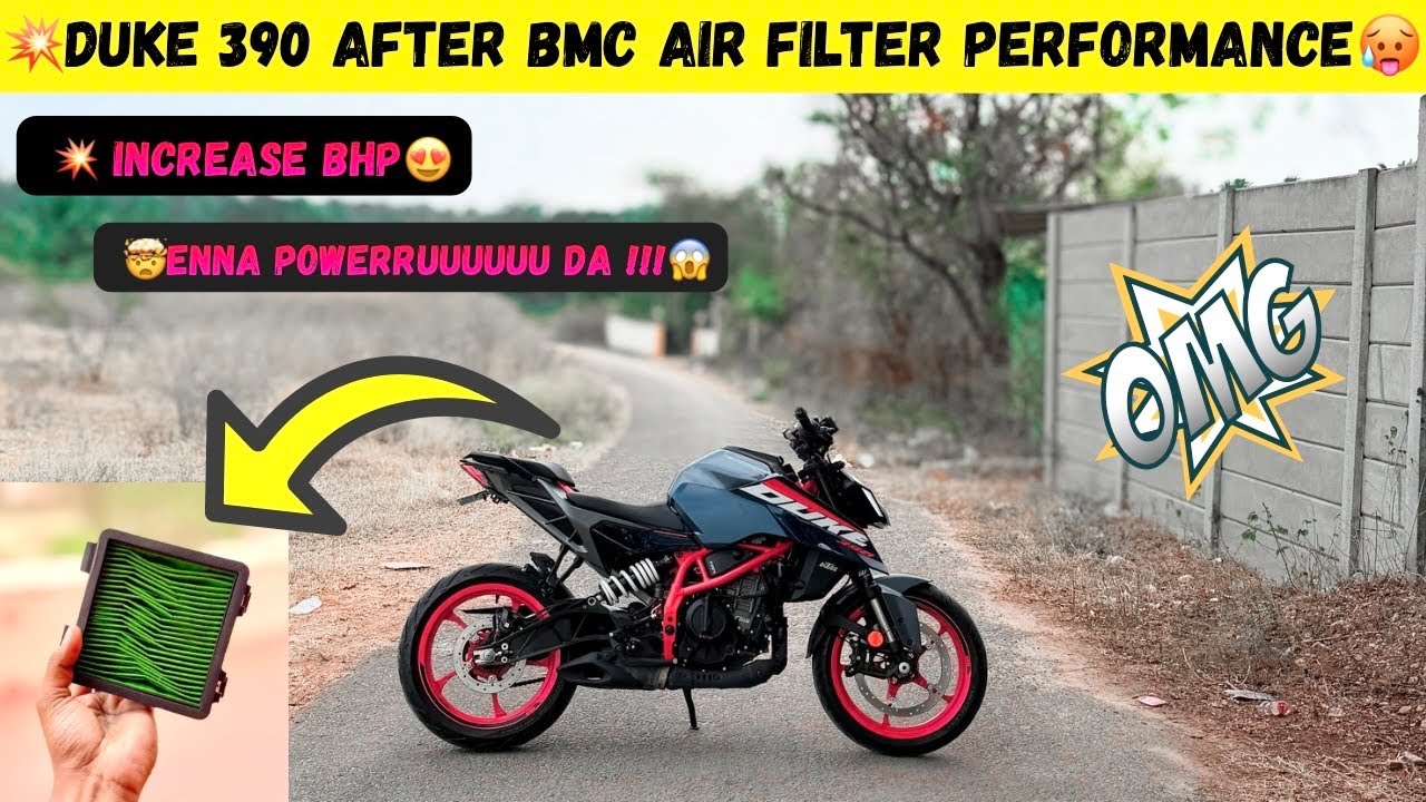 💥🤯AFTER INSTALL BMC AIR FILTER PERFORMANCE IN DUKE 390🔥| #automobile #ktmbike #youtube