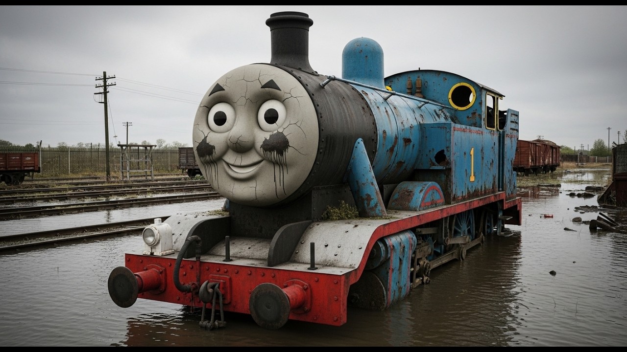 ASMR Car Restoration 😱 – Abandoned Thomas Train Found in the Flooded Rail Yard | Full Rebuild