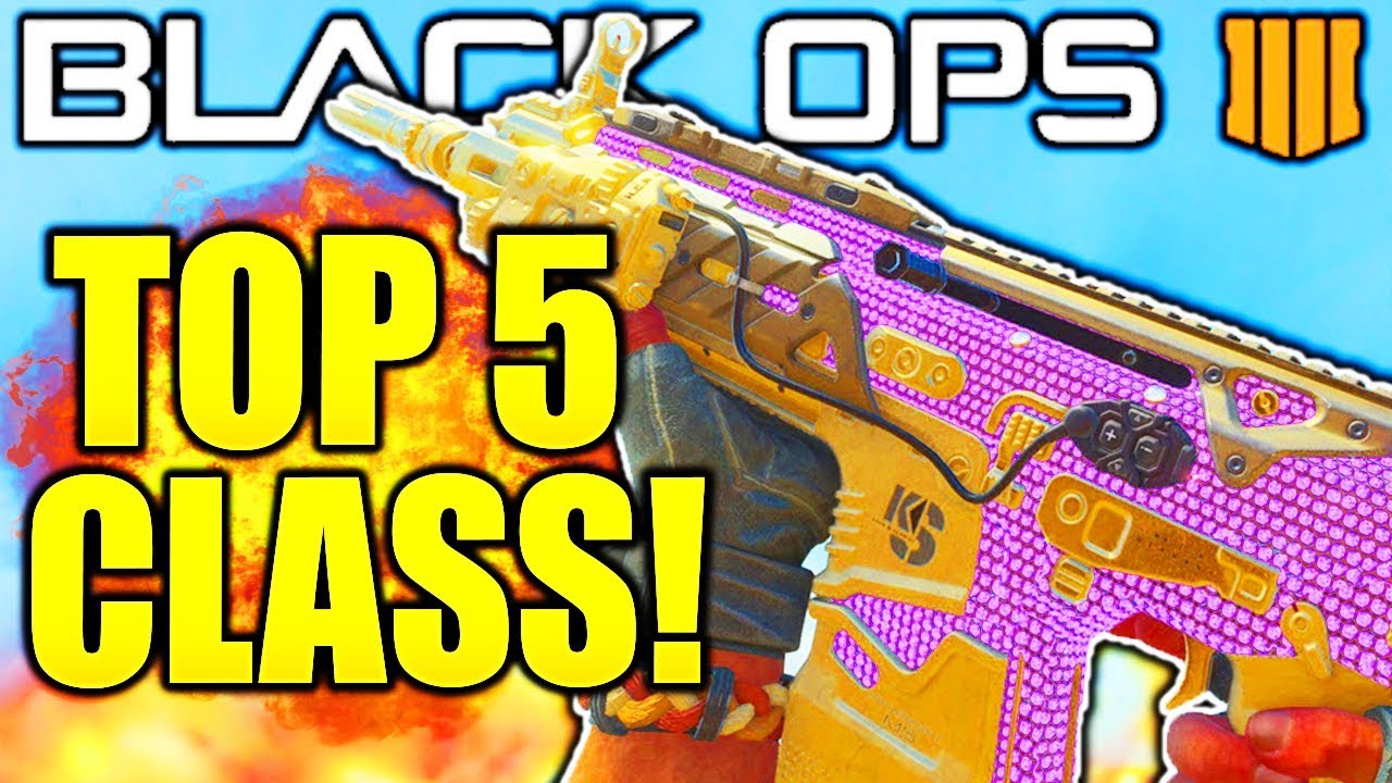 TOP 5 BEST CLASS SETUPS BLACK OPS 4! BEST ASSAULT RIFLE CLASS SETUPS IN BLACK OPS 4