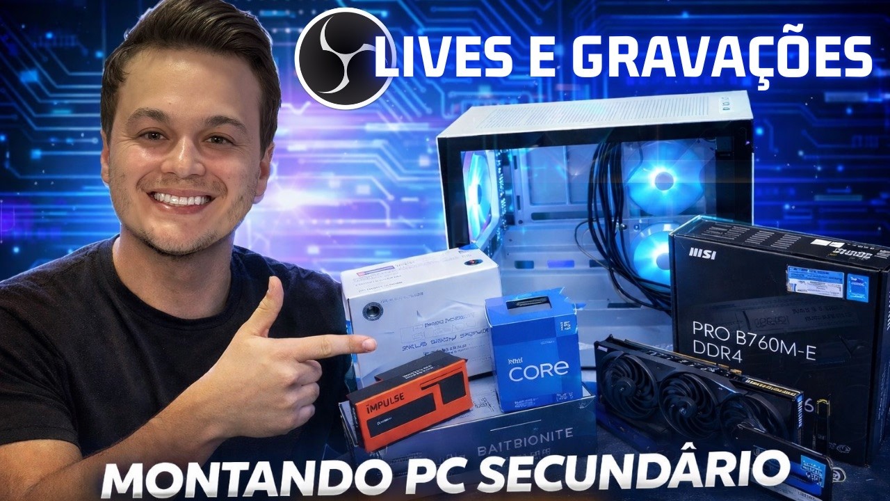 Montando meu primeiro PC para lives e gravação (deu certo no final)