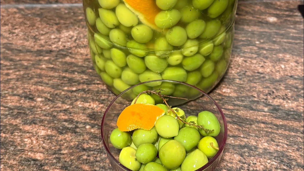 🫒Cómo curo las aceitunas en sosa cáustica y el aliño que le pongo para que queden riquísimas!😋