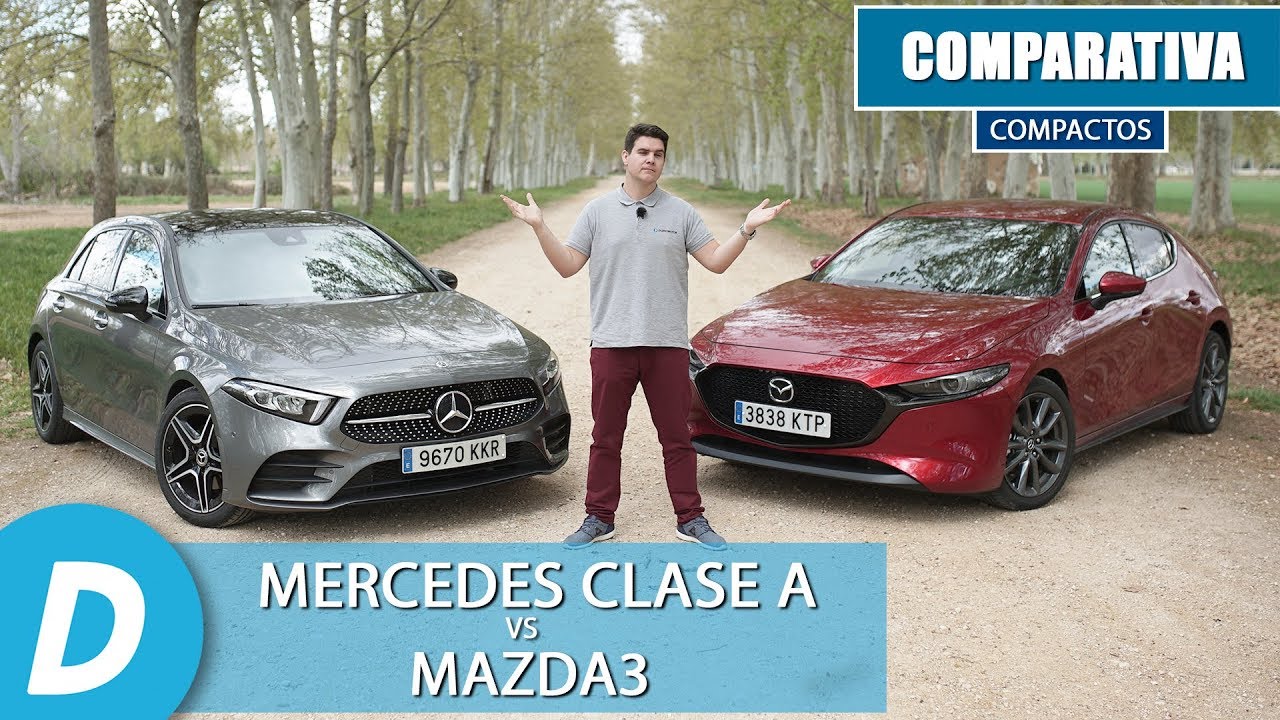 Comparativa compactos: Mazda3 2019 vs Mercedes Clase A | Review en español | Diariomotor