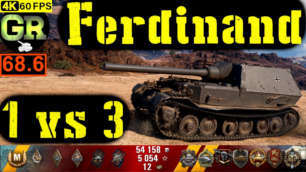 World of Tanks Ferdinand WoT Replay - 9 Kills 4.2K DMG(Patch 1.4.0)