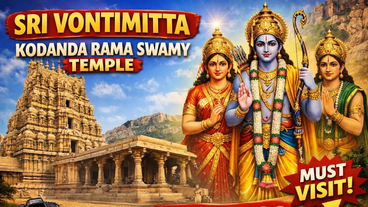 Temple vlog #indiatravelvlogger #templevlog #vontimitta #kadapa #god #lordrama #vlog #viral #travel 