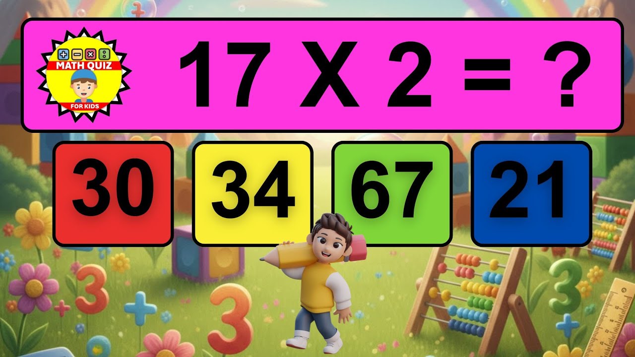 20 Questions to Make Kids MATH GENIUSES with Two Digit Multiplication