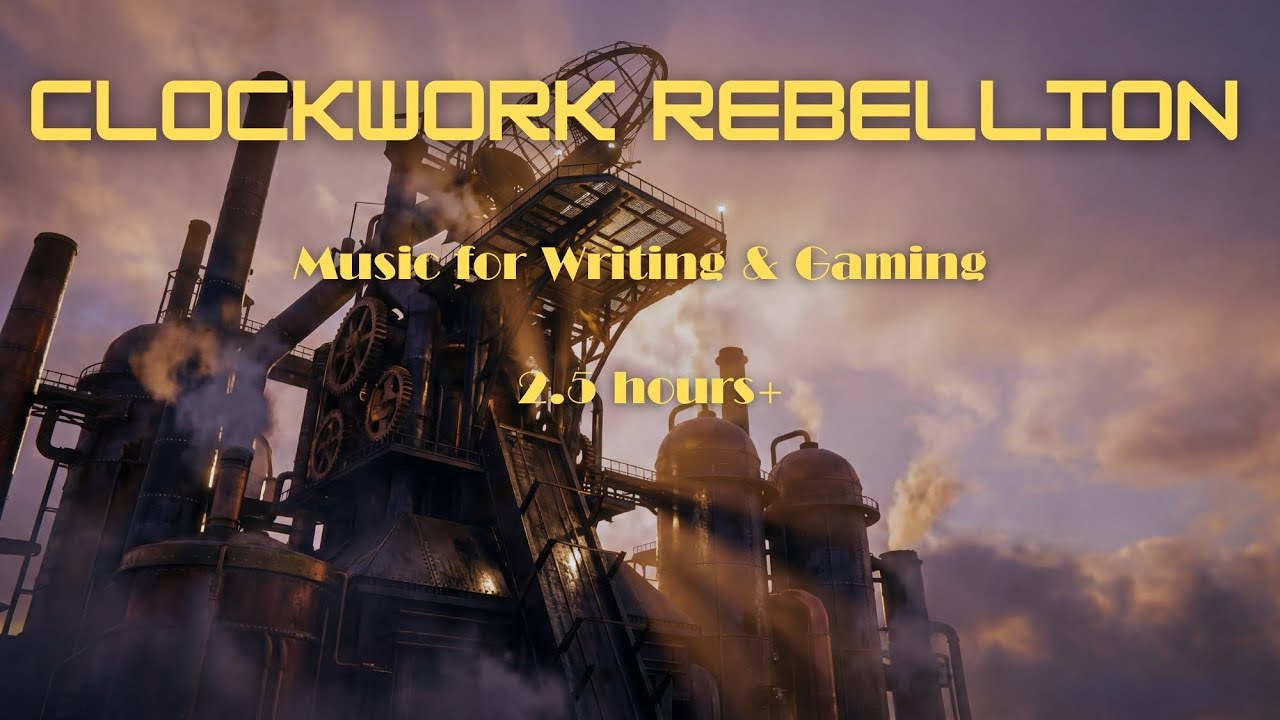 Steampunk Industrial Ambience | Music for Writing & Eberron D&D ⚙️ (2.5 Hours)