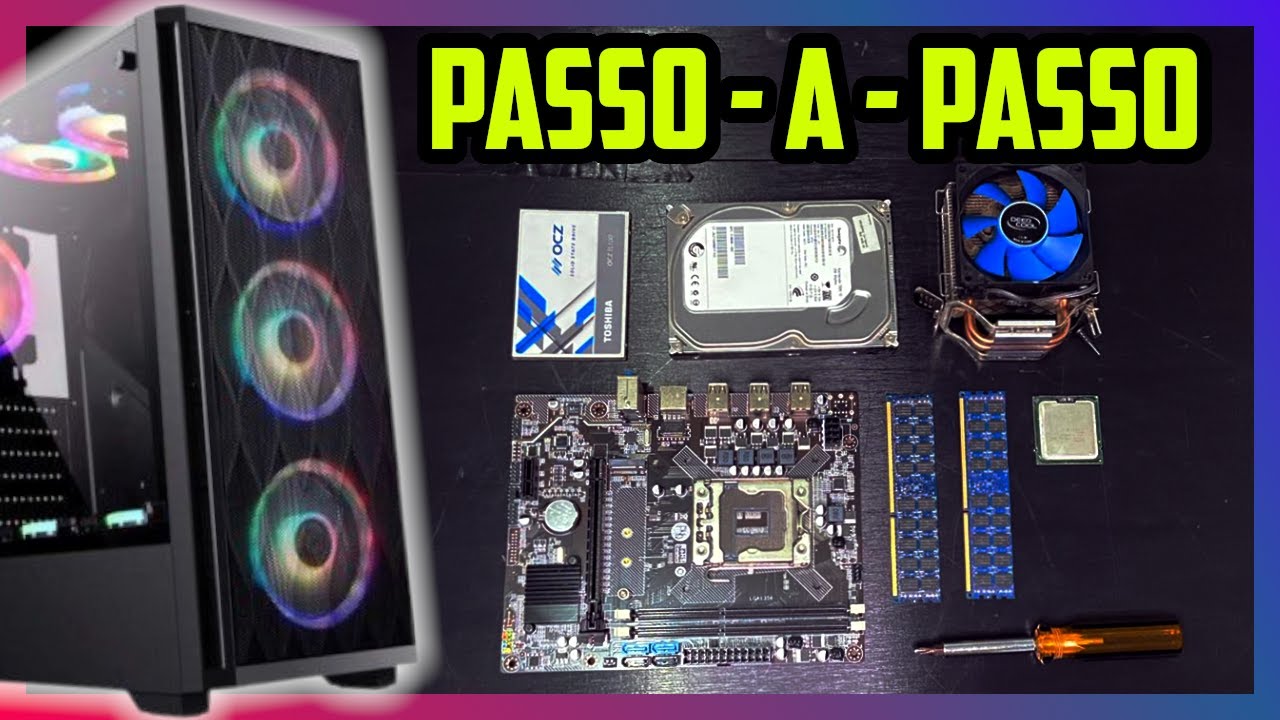 COMO MONTAR QUALQUER PC OU PC GAMER DE FORMA FACIL! PASSO A PASSO - COMPLETO 2022