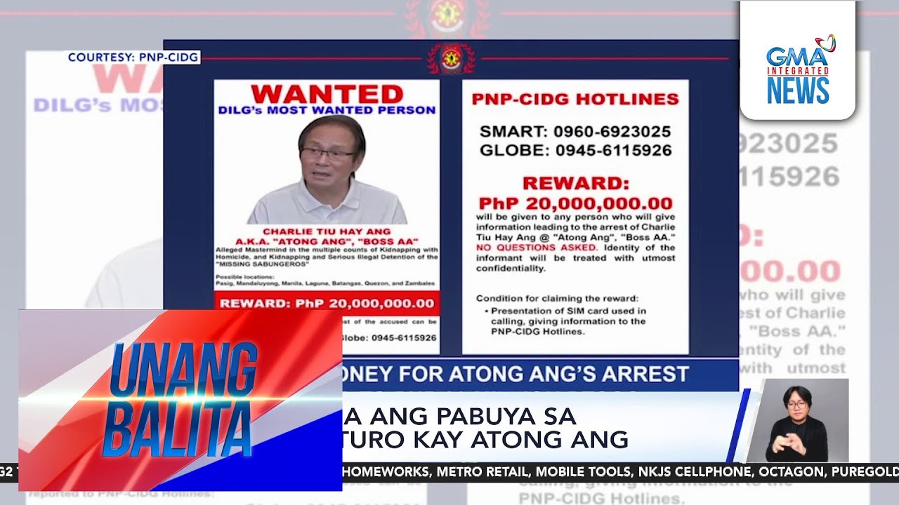 DILG – P20M na ang pabuya sa makapagtuturo kay Atong Ang | Unang Hirit