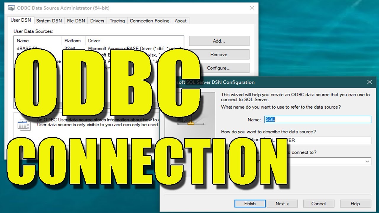 ПОДКЛЮЧЕНИЕ ODBC