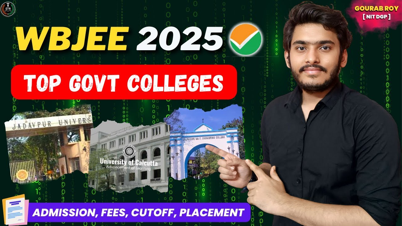 Top 5 Govt. Engineering Colleges WBJEE ✅ | WBJEE Cutoff 2025 | WBJEE Counselling 2025 