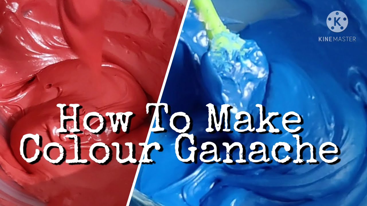 How To Make Colour Ganache| Cake Frosting| Dark Color Ganache