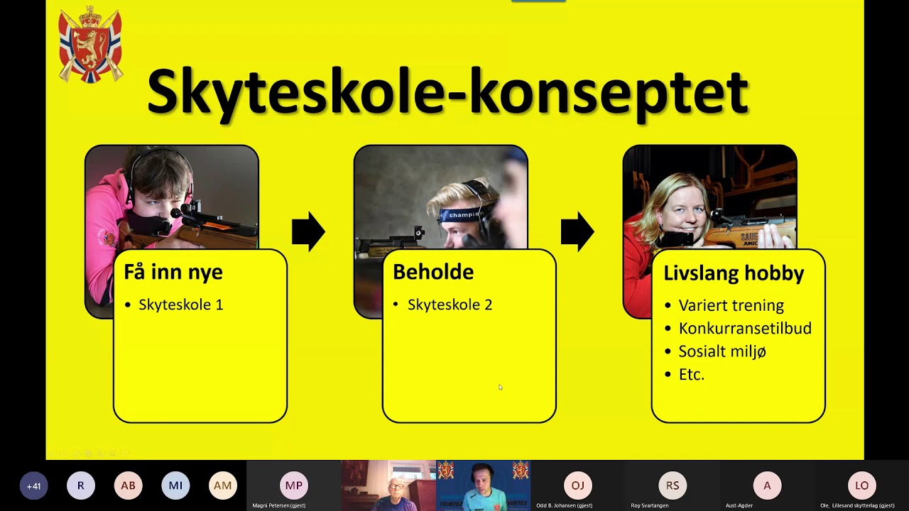 Webinar om skyteskole 1 og 2 - 2021