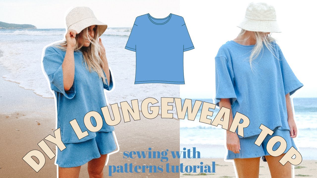 How to sew loungewear top | Sewing tutorial | Sewing pattern tutorial