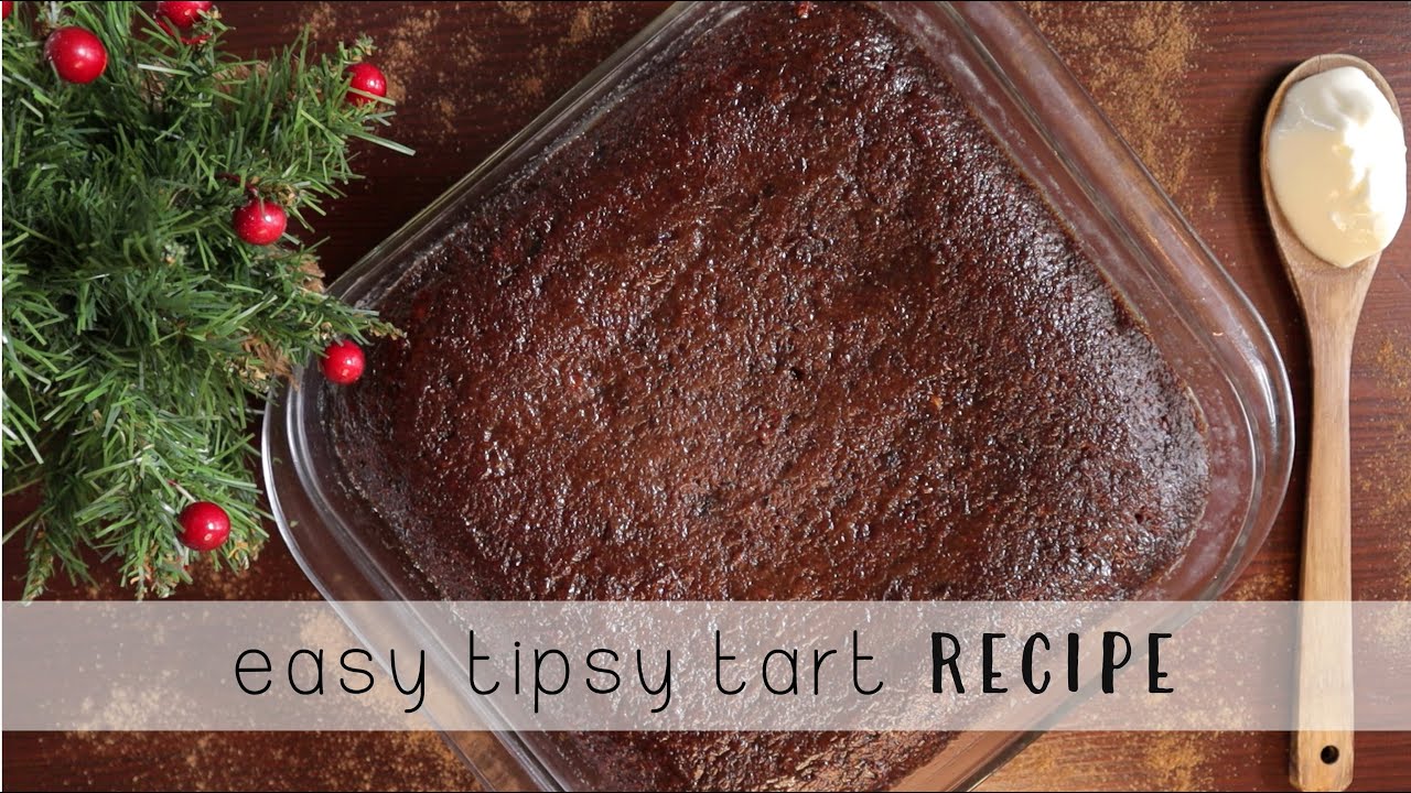 Easy Tipsy Tart Recipe - thesupermomsclub.com - Baking Vlog E16
