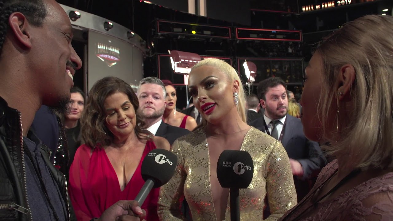 Kickout @ WWE 2019 Hall Of Fame Red Carpet with Mandy Rose