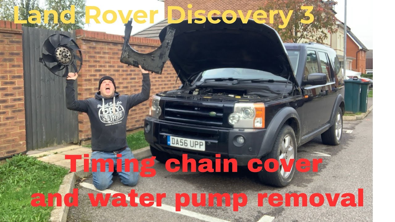 Land Rover Discovery 3: Timing Chain Cover Removal, Water Pump Removal and Fan Idler Removal