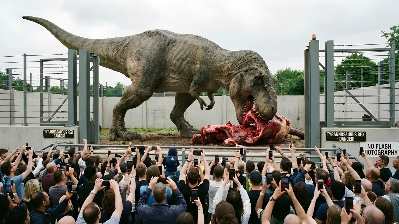 Family Vacation Turns into Nightmare When Dinosaurs Escape.. Mass Panic Across the Island