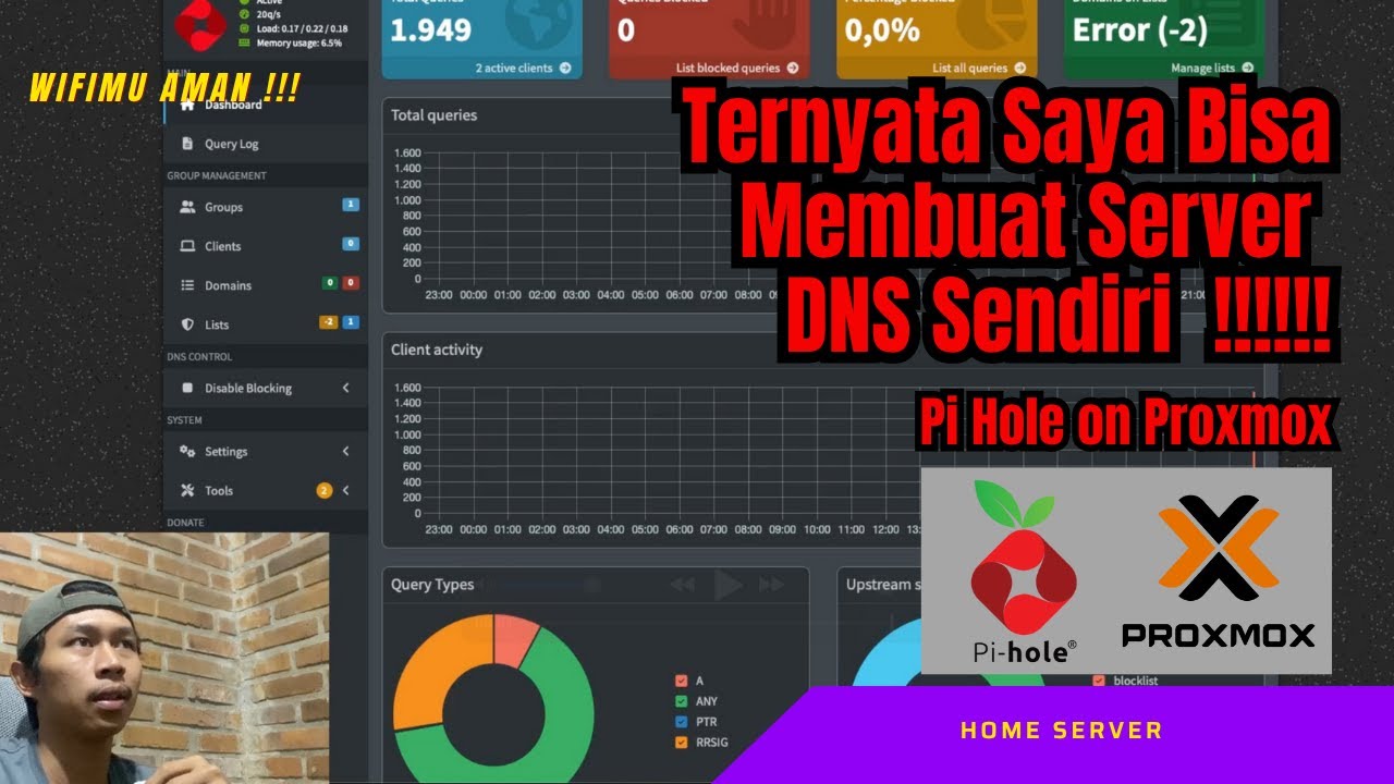 Cara Agar WIFI kita Bisa Memblokir Situs, iklan dan Jud***l !! Install DNS Pi Hole di server proxmox