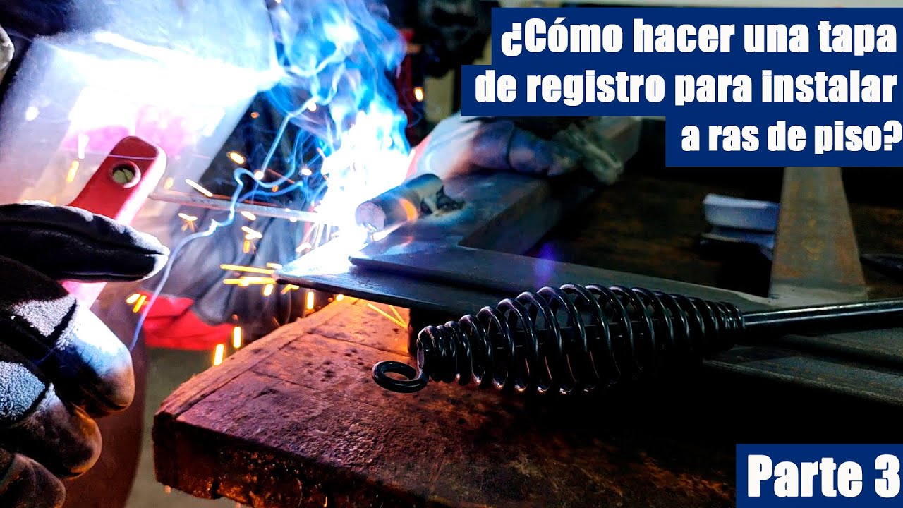 ¿Cómo hacer una tapa de registro para instalar a ras de piso y con lamina antiderrapante? || Parte 3